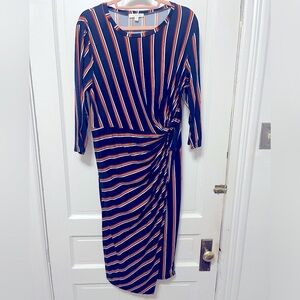 2XL WRAP DRESS SOFT, STRETCHY & PERFECT FOR OFFICE! Flattering for curvy ladies!